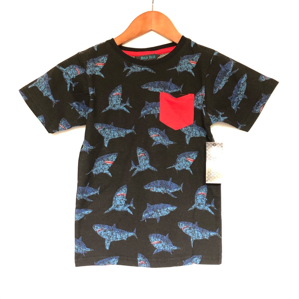 Bold Blue Shark short sleeve shirt